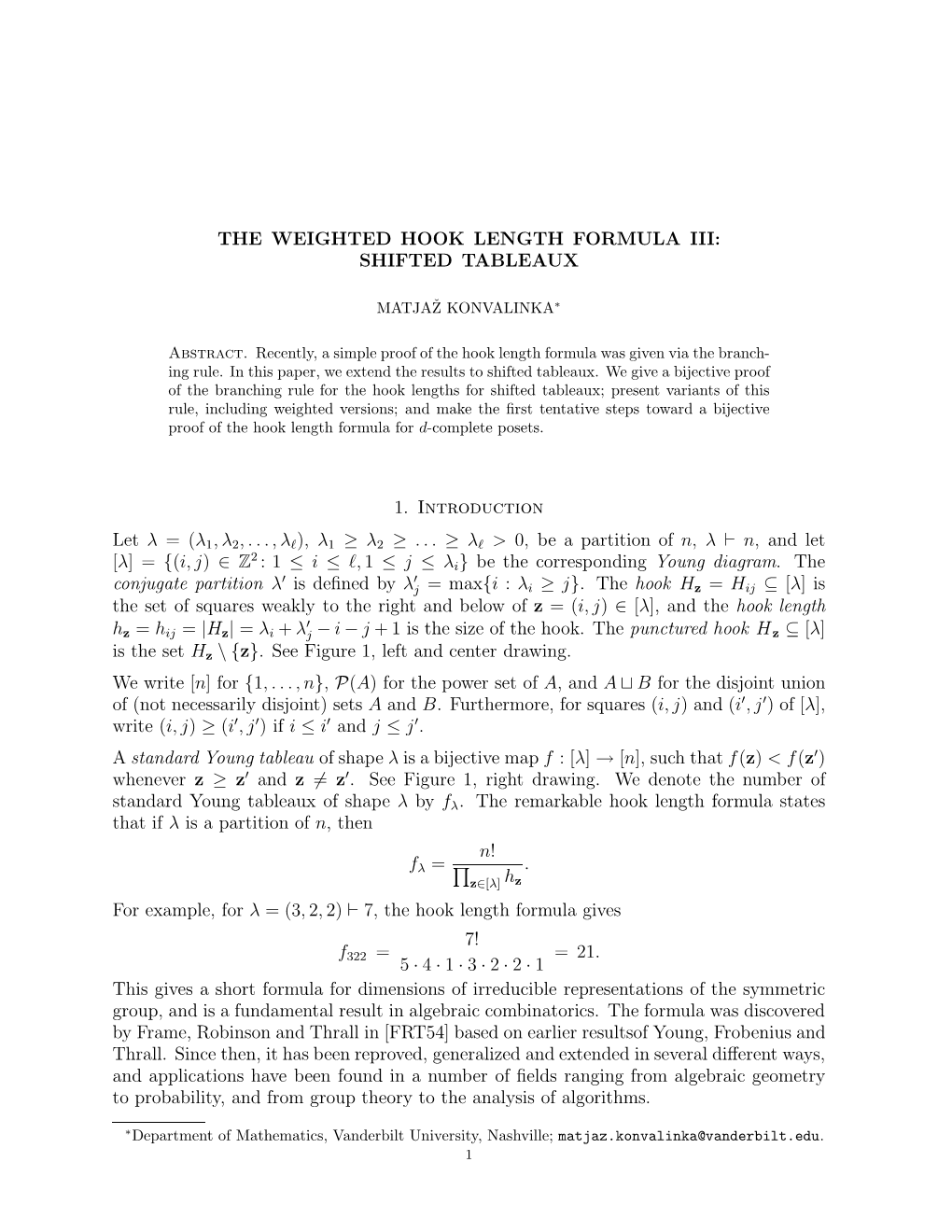 The Weighted Hook Length Formula Iii: Shifted Tableaux