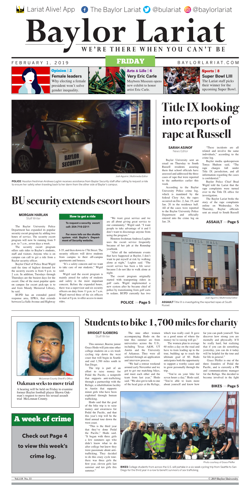 Title IX Looking Into Reports of Rape at Russell