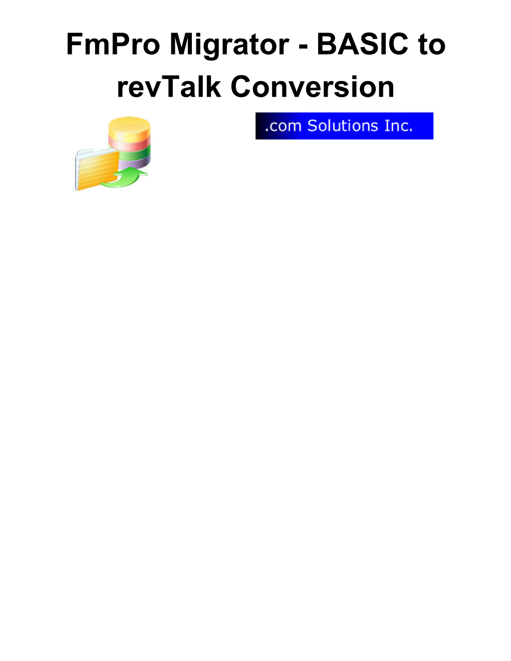 BASIC to Revtalk Conversion 1 BASIC to Revtalk Conversion