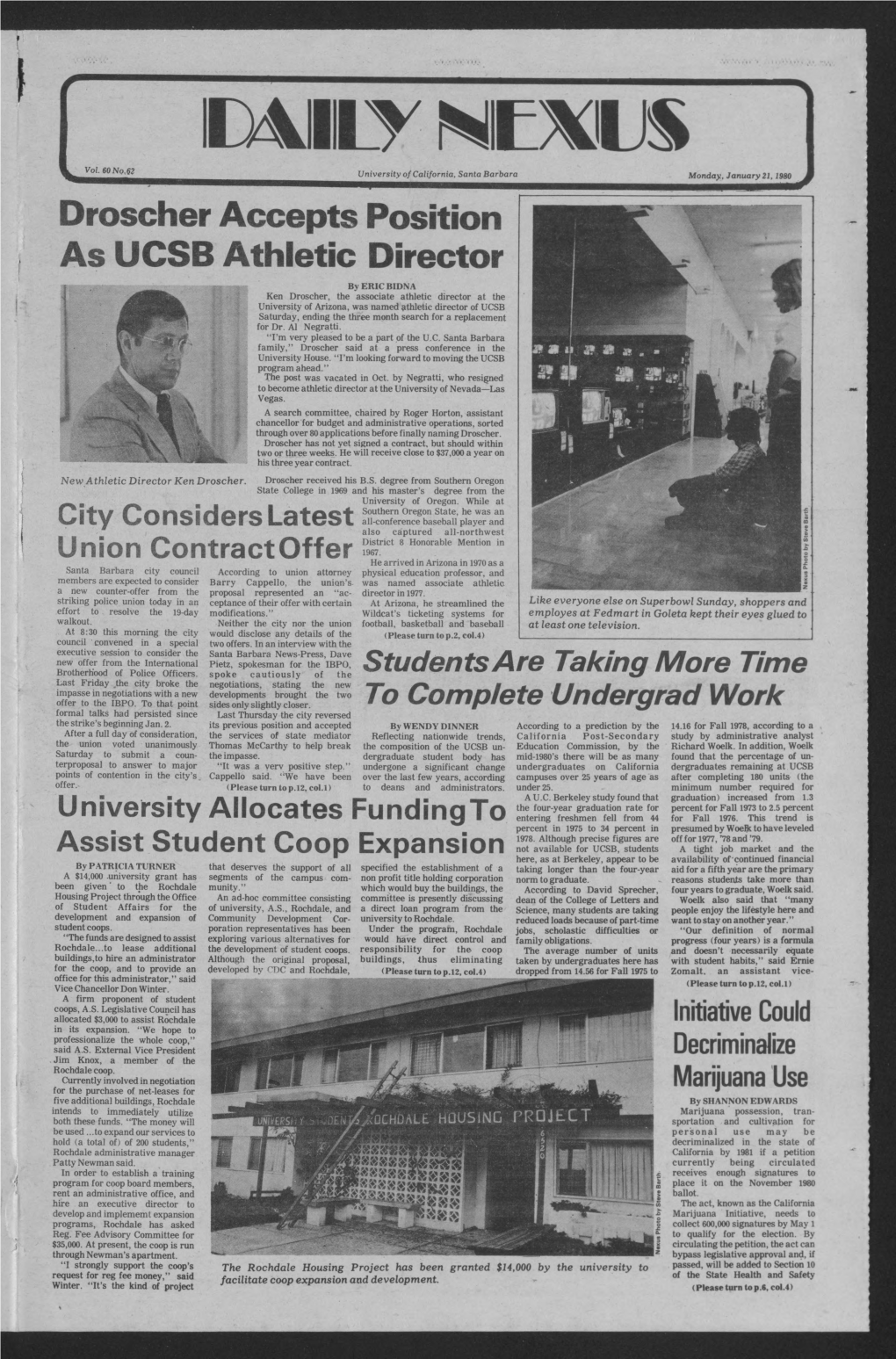 Droscher Accepts Position As UCSB Athletic Director