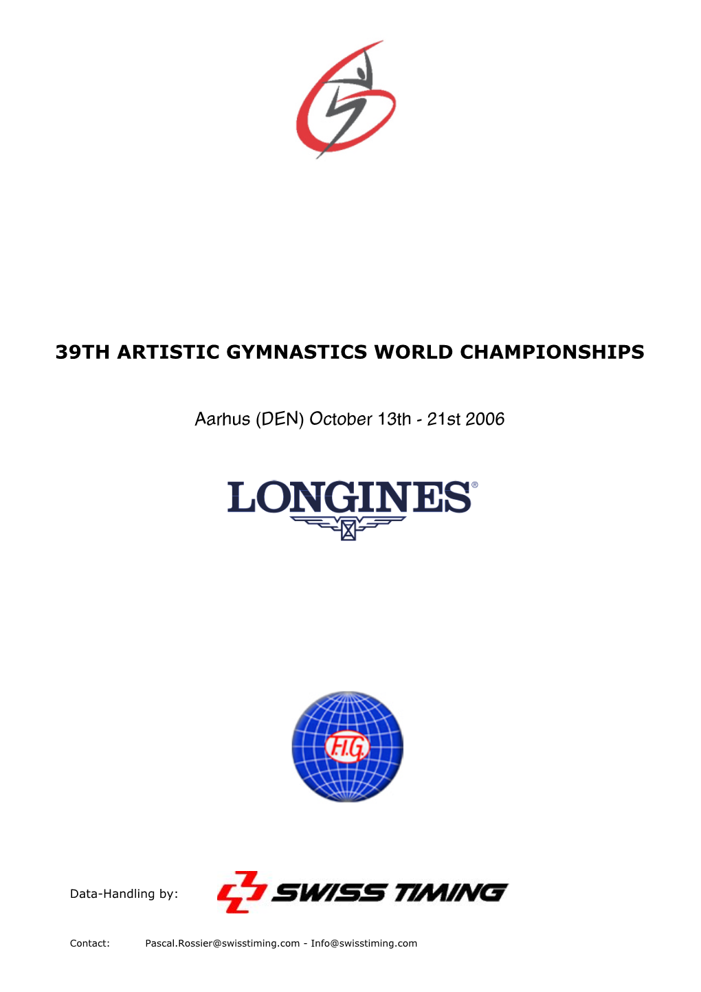 39Th Artistic Gymnastics World Championships