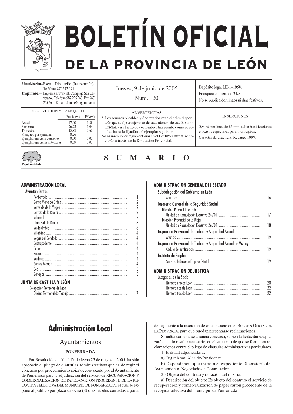 De La Provincia De León