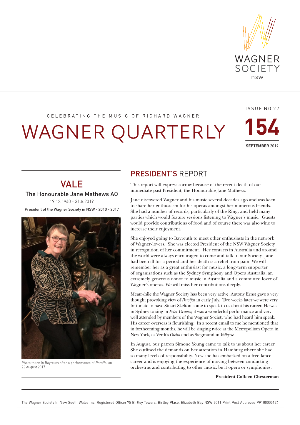 Wagner Quarterly 154 September 2019