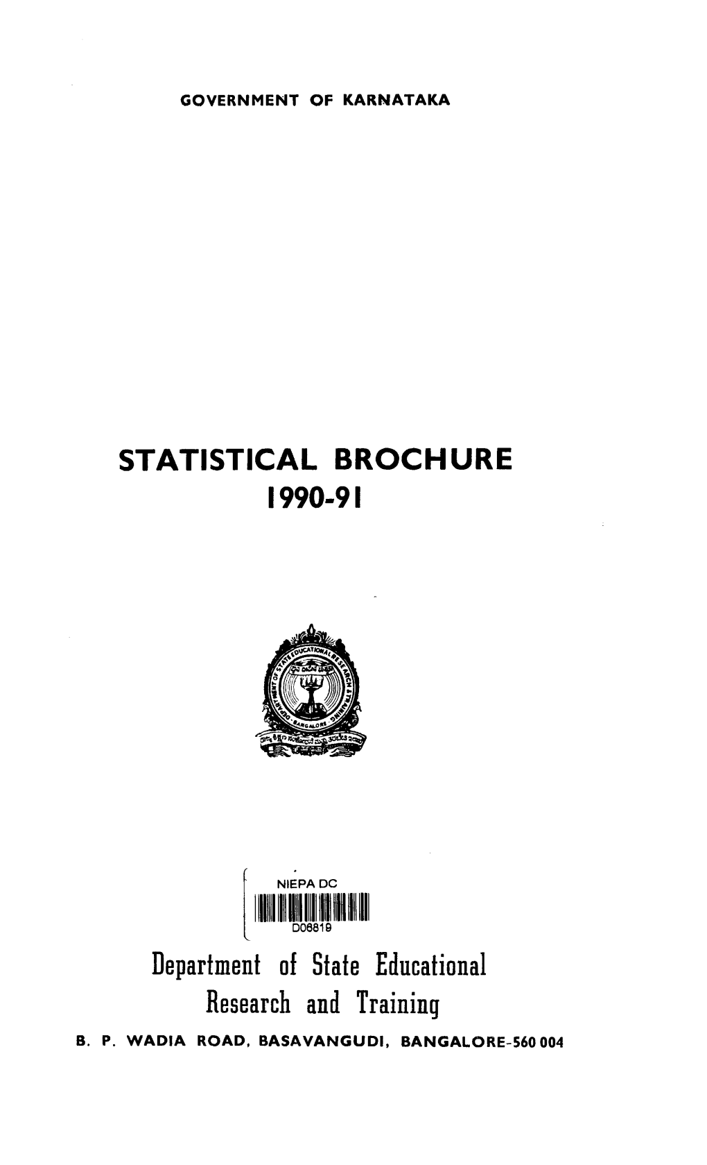 Statistical Brochure 1990-91 D06819.Pdf