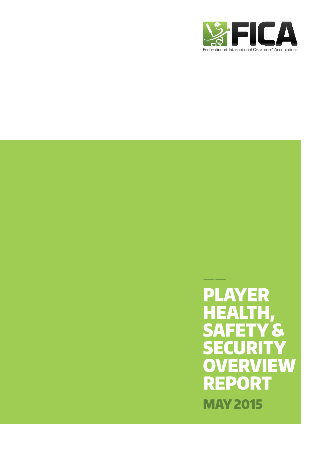 Player Health, Safety & Security Overview Report