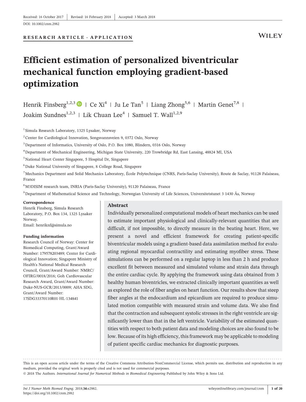 Efficient Estimation of Personalized Biventricular Mechanical Function Employing Gradient‐Based Optimization