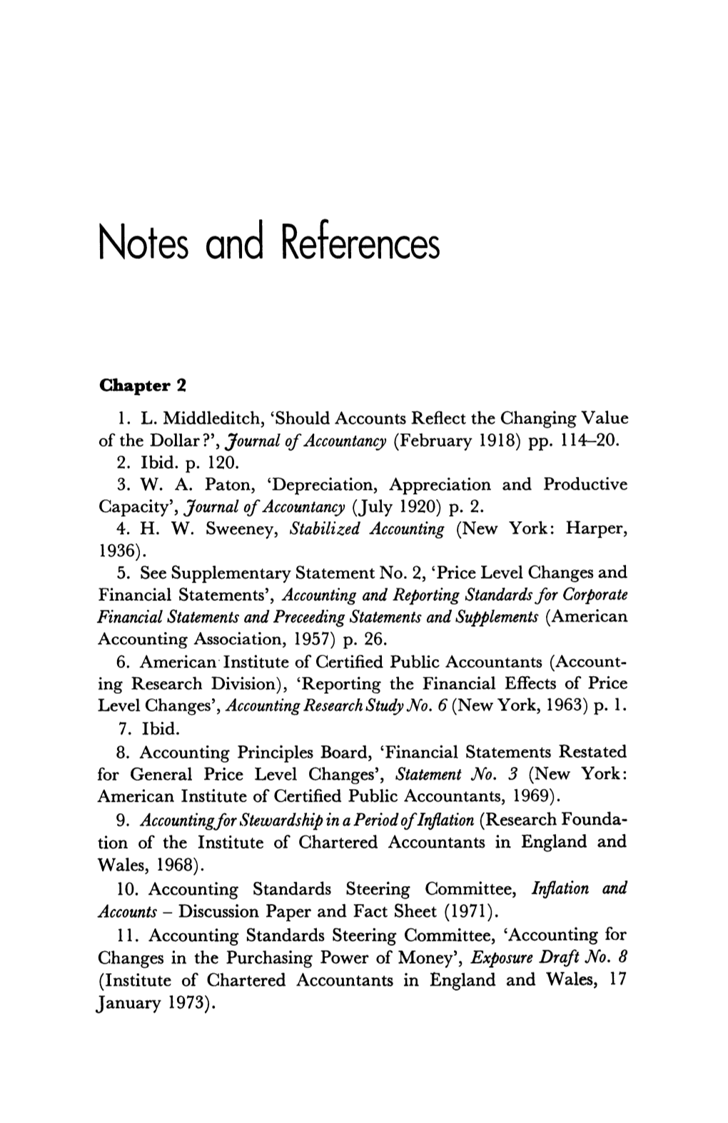 Notes and References