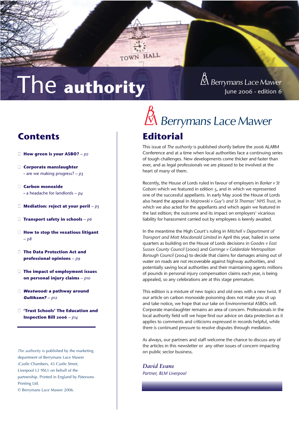 The Authority June 2006 - Edition 6