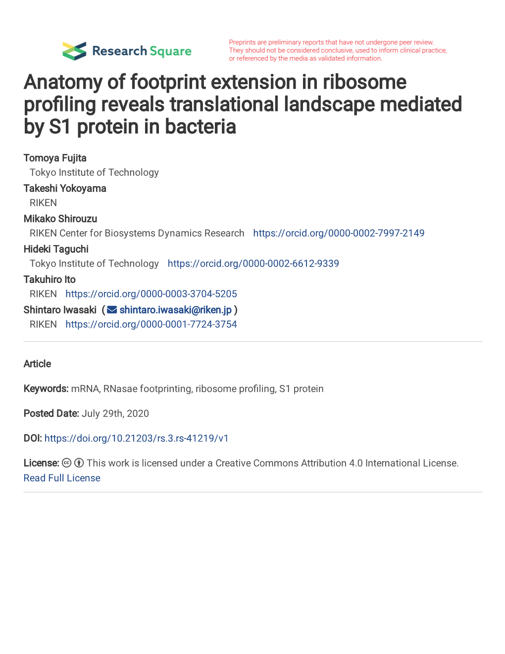 Anatomy of Footprint Extension in Ribosome Profiling Reveals