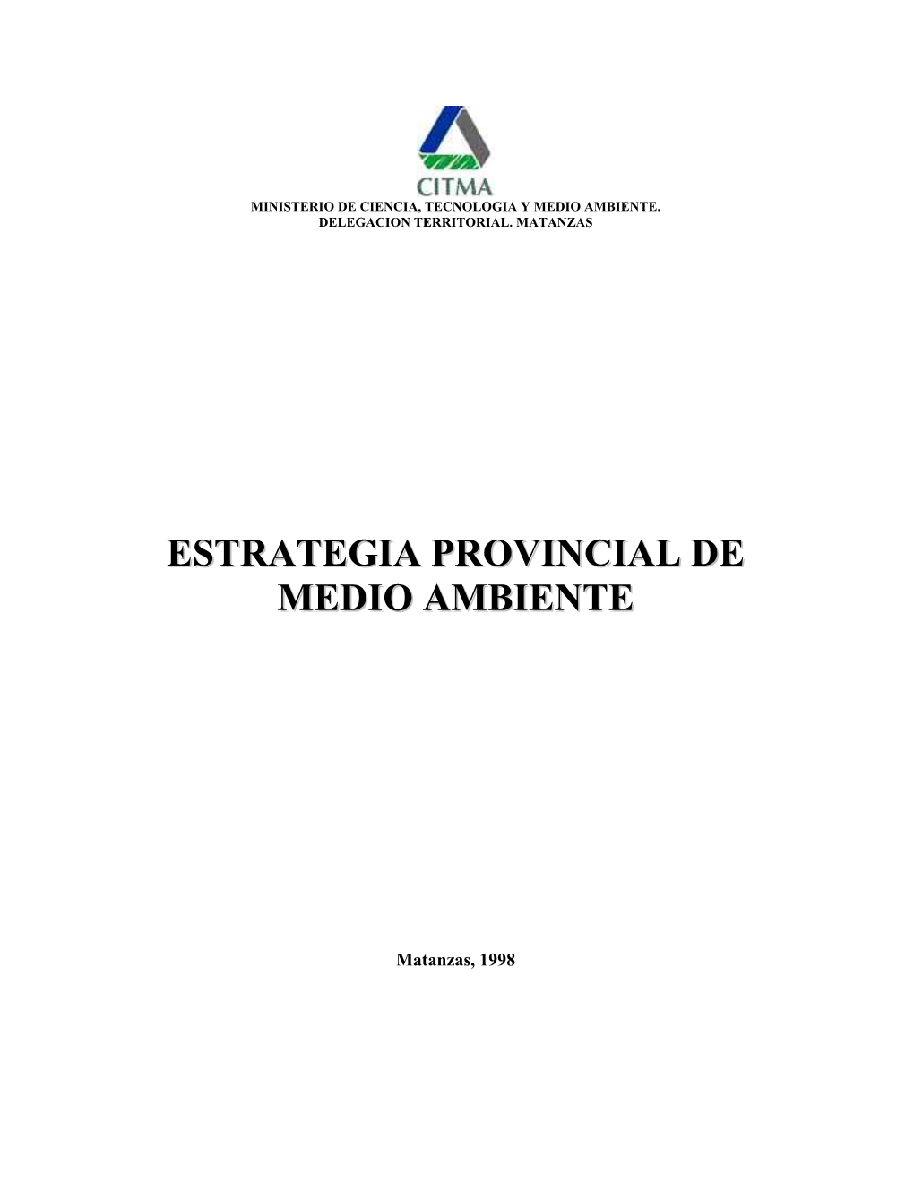 Estrategia Ambiental Provincial