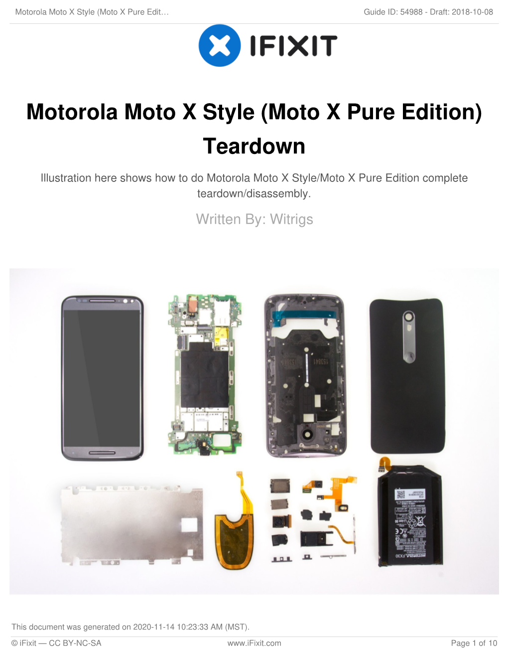 Motorola Moto X Style (Moto X Pure Edition) Teardown