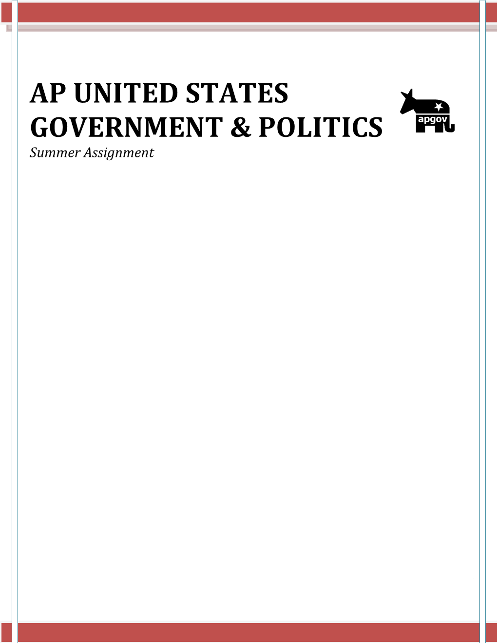 Ap United States Government & Politics