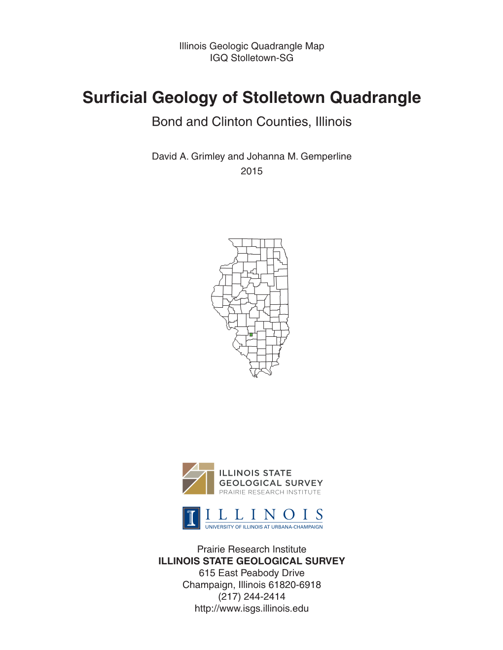 Surficial Geology of Stolletown Quadrangle