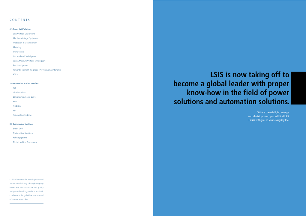 LSIS Is Now Taking Off to Become a Global Leader with Proper Know-How