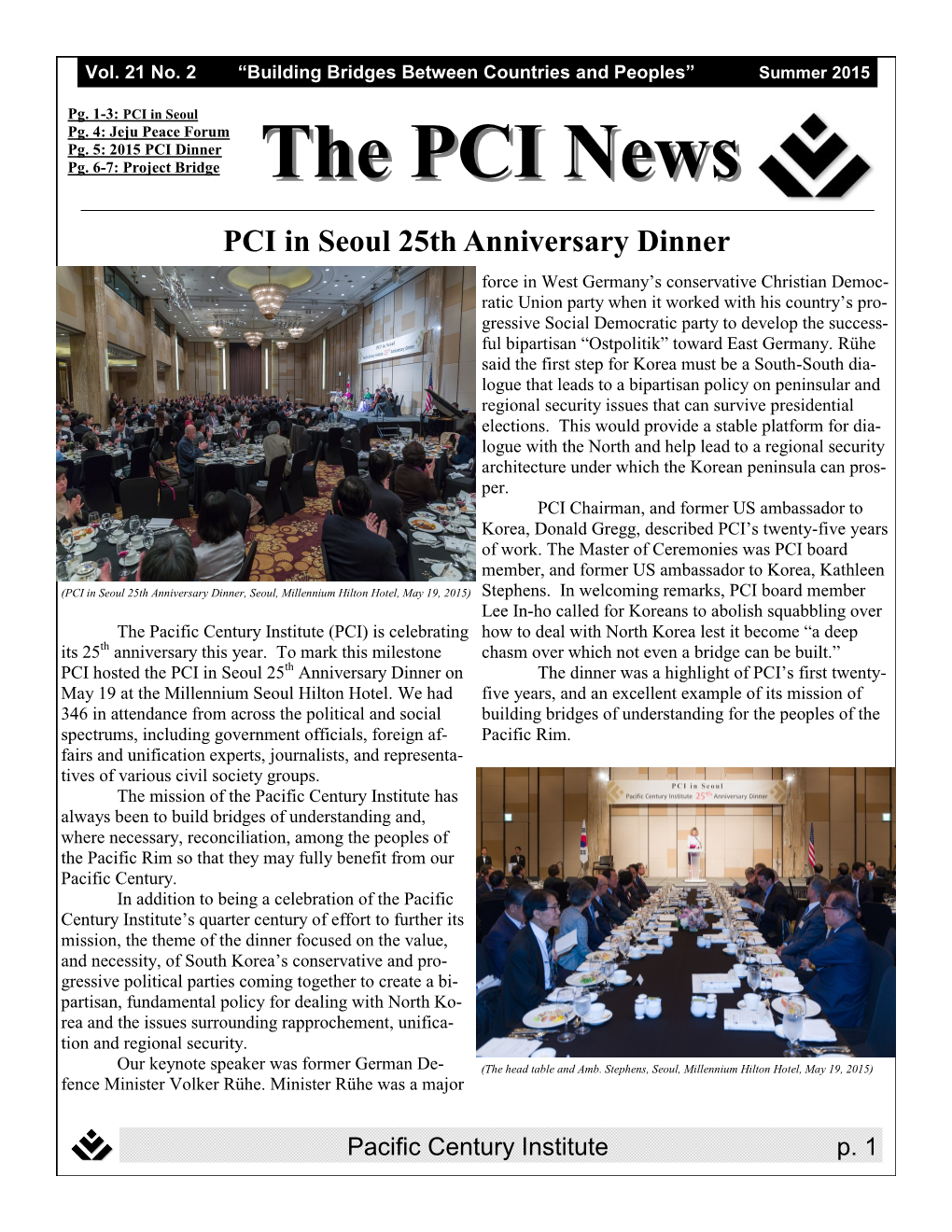 PCI Newsletter Summer