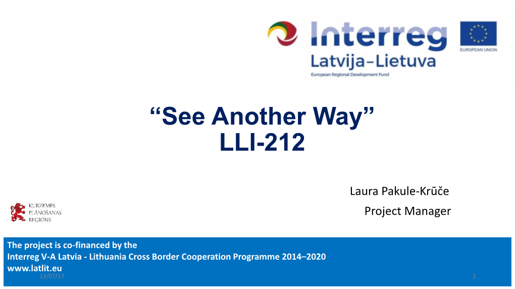 “See Another Way” LLI-212