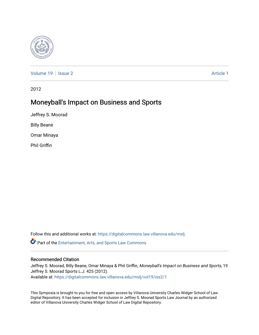 Moneyball's Impact on Business and Sports