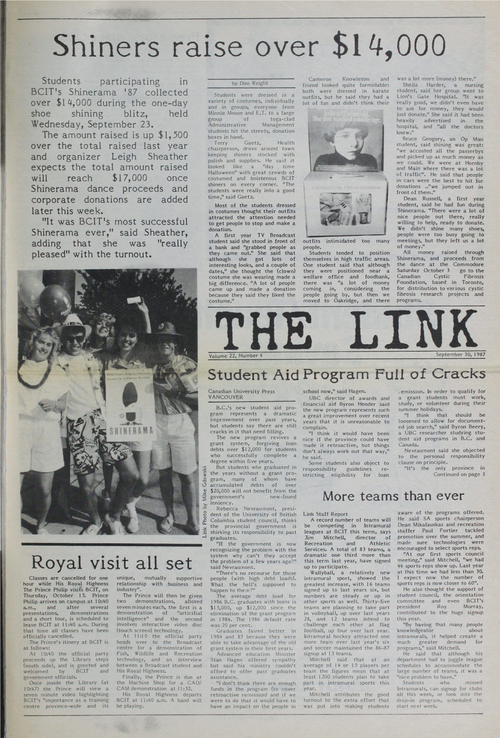 The Link, September 30, 1987 Shinerama '87