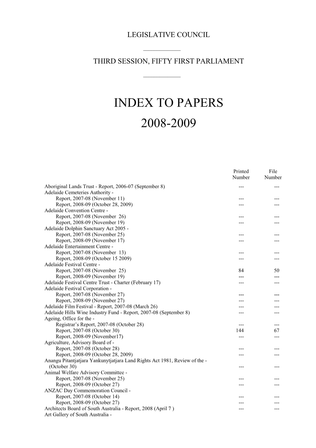 To Papers 2008-2009