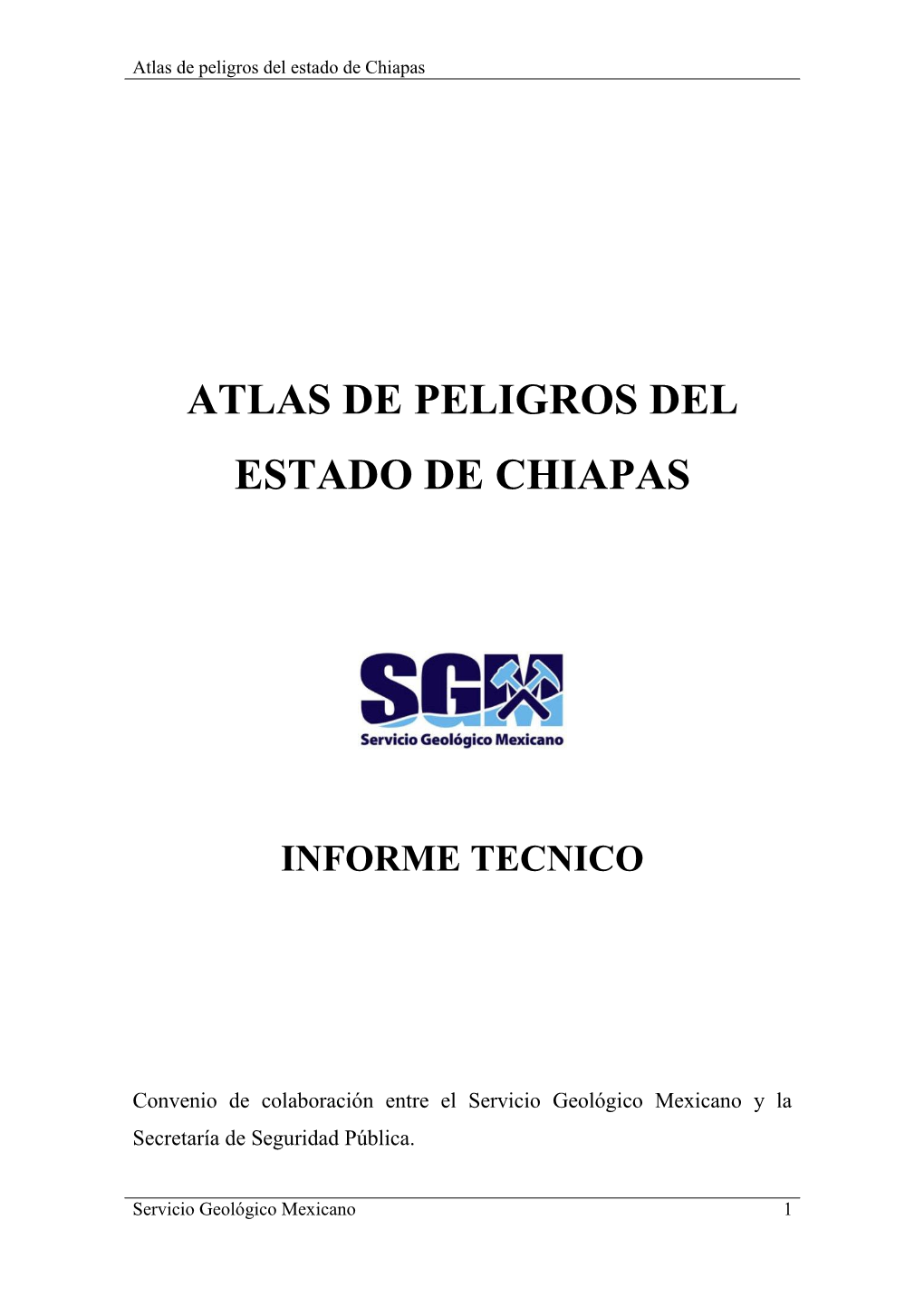 Atlas De Peligros Del Estado De Chiapas