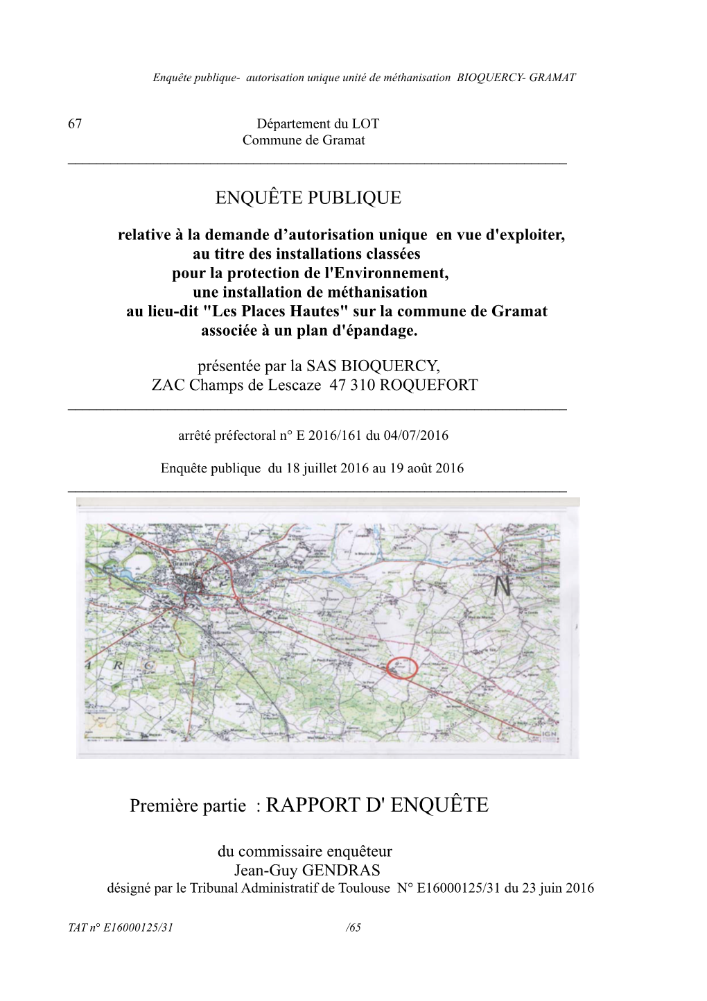 Rapport Enquête