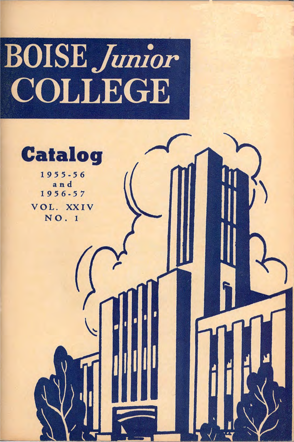 CATALOG 1955 - 1956 and 1956 - 1957