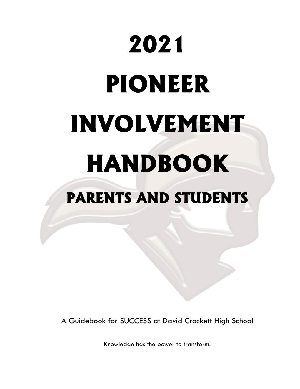 2021 Pioneer Involvement Handbook