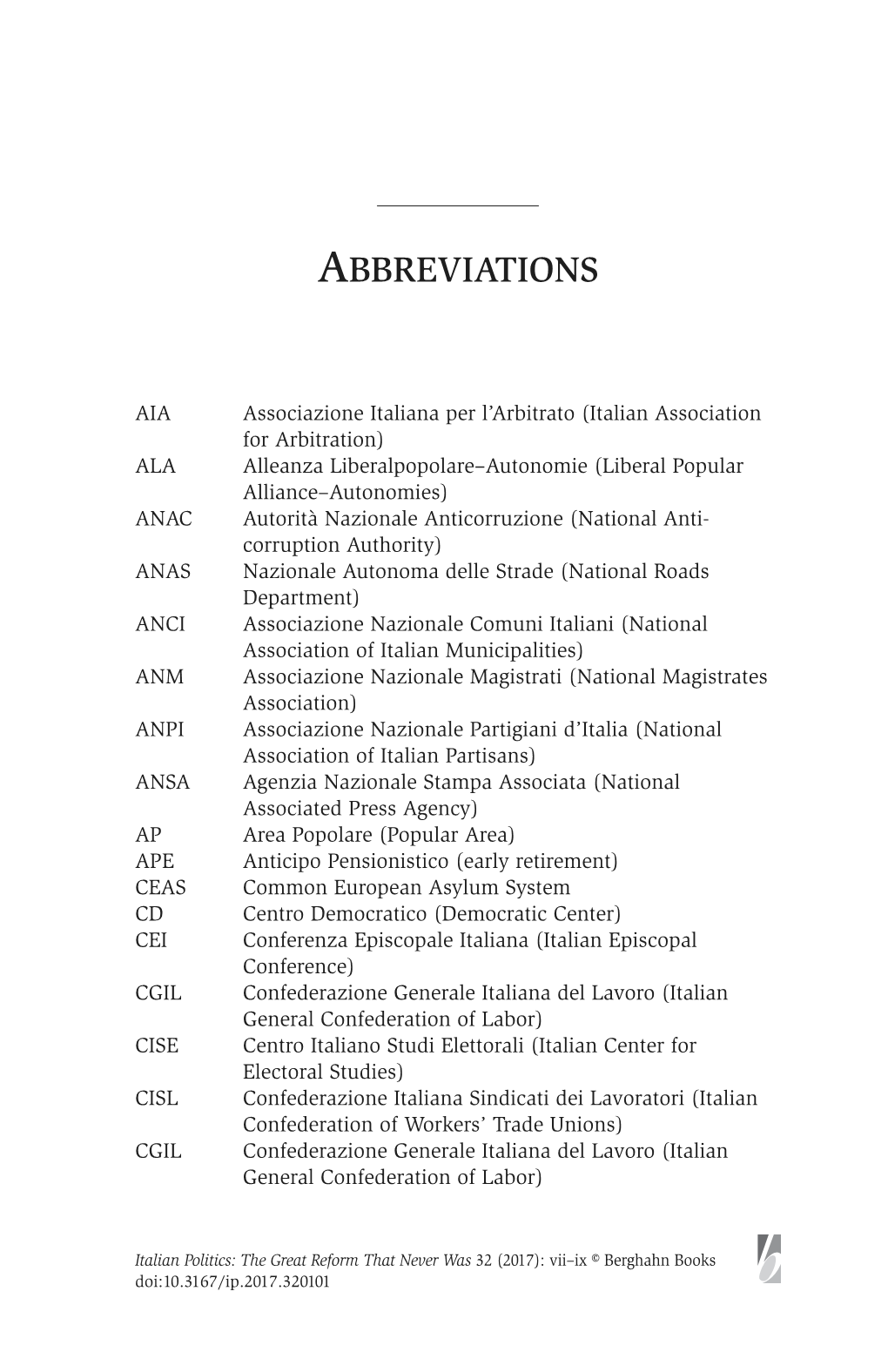 Abbreviations