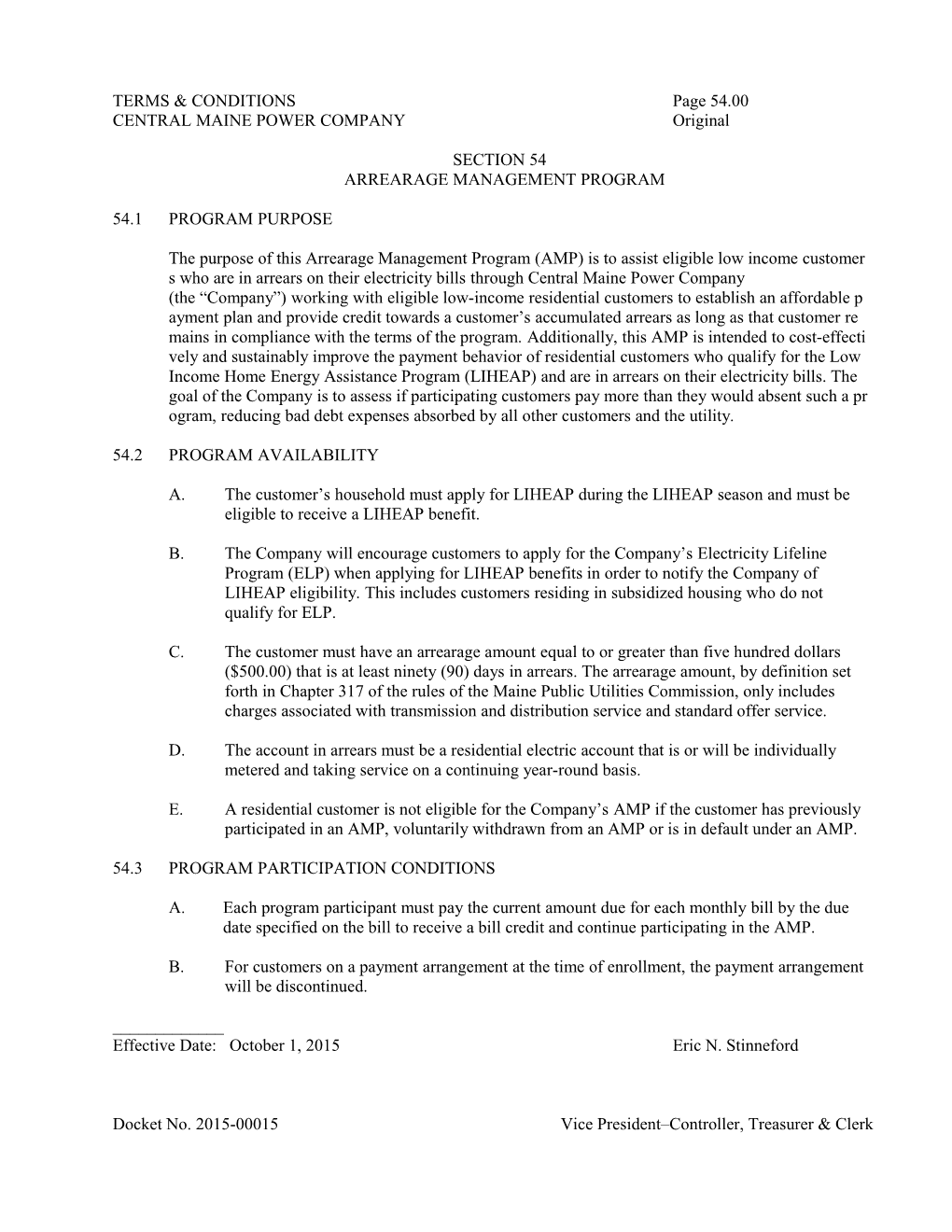 Section 49 - Conservation Assessment