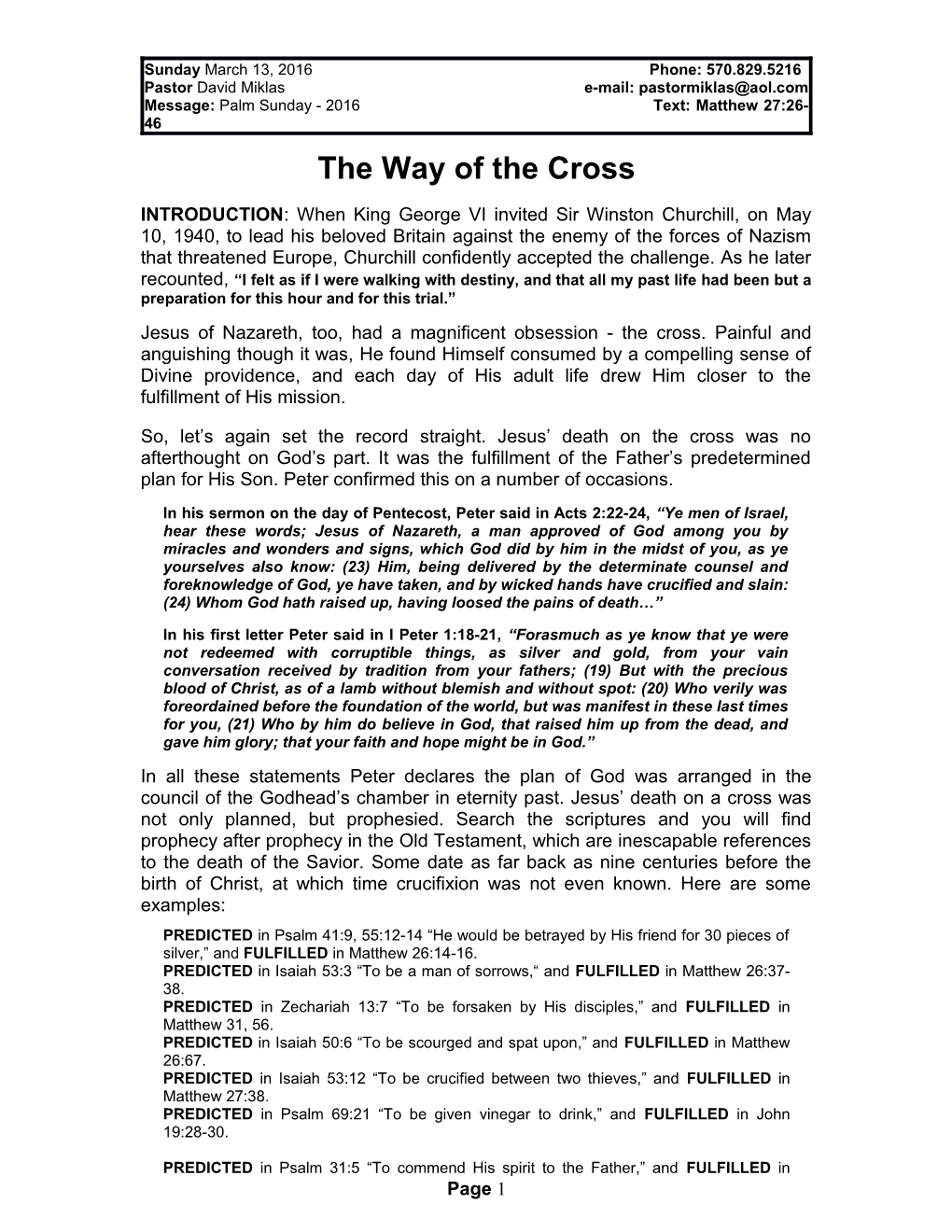 The Way of the Cross