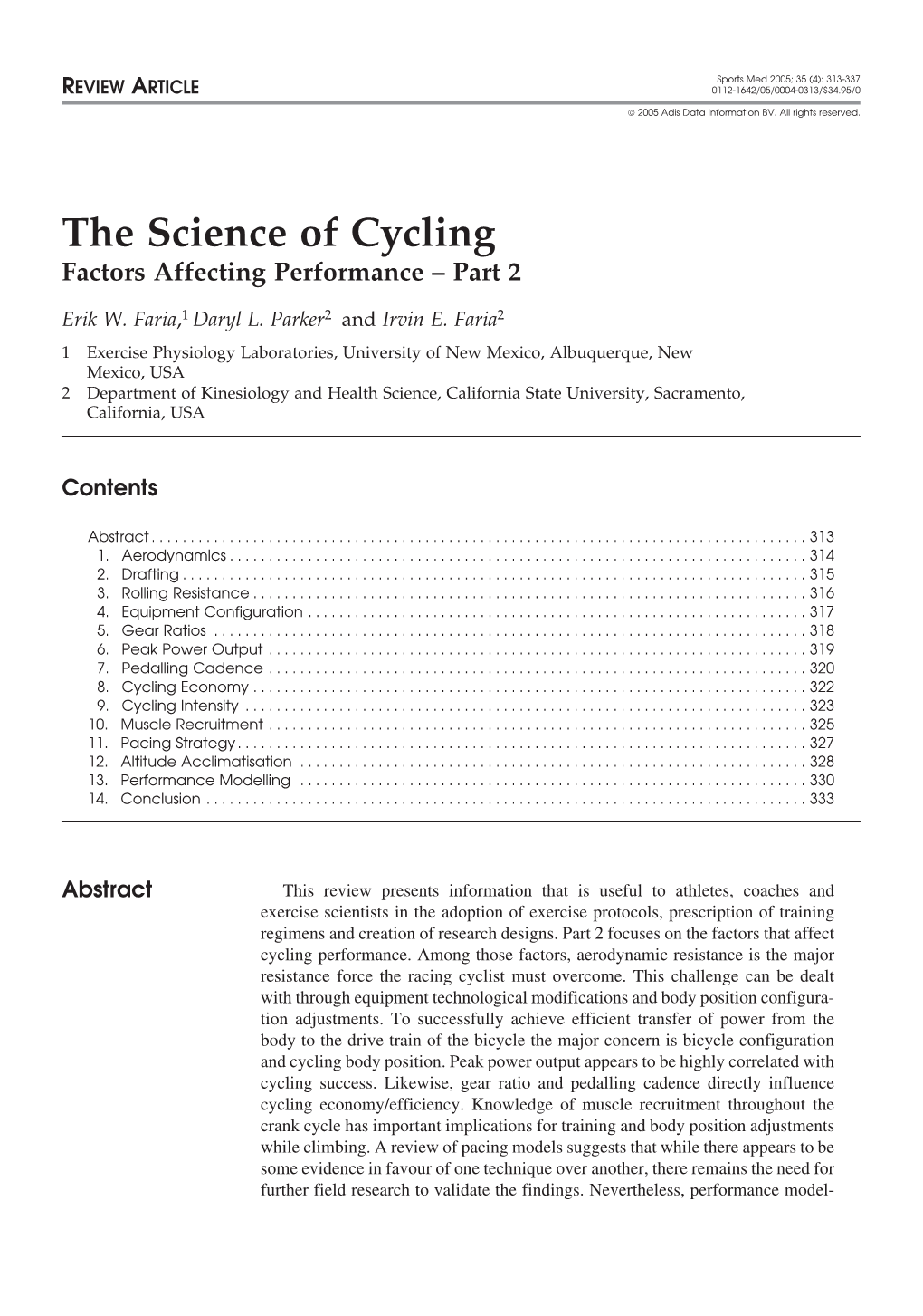 The Science of Cycling Factors Affecting Performance – Part 2
