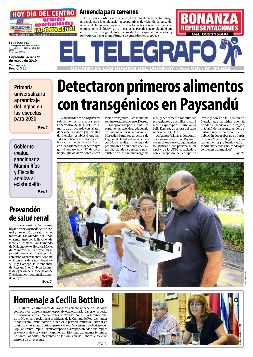 Detectaron Primeros Alimentos Con Transgénicos En Paysandú