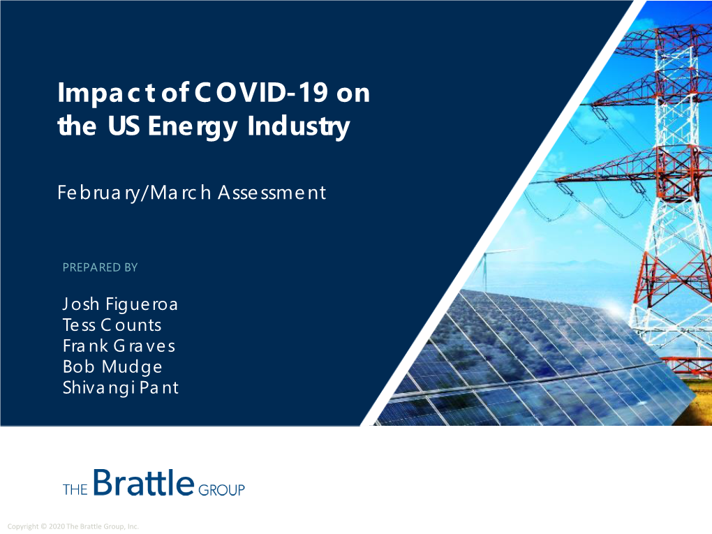 Impact of COVID-19 on the US Energy Industry