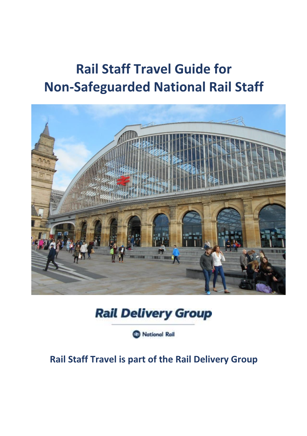 Rail Staff Travel Guide for Non-Safeguarded Staff