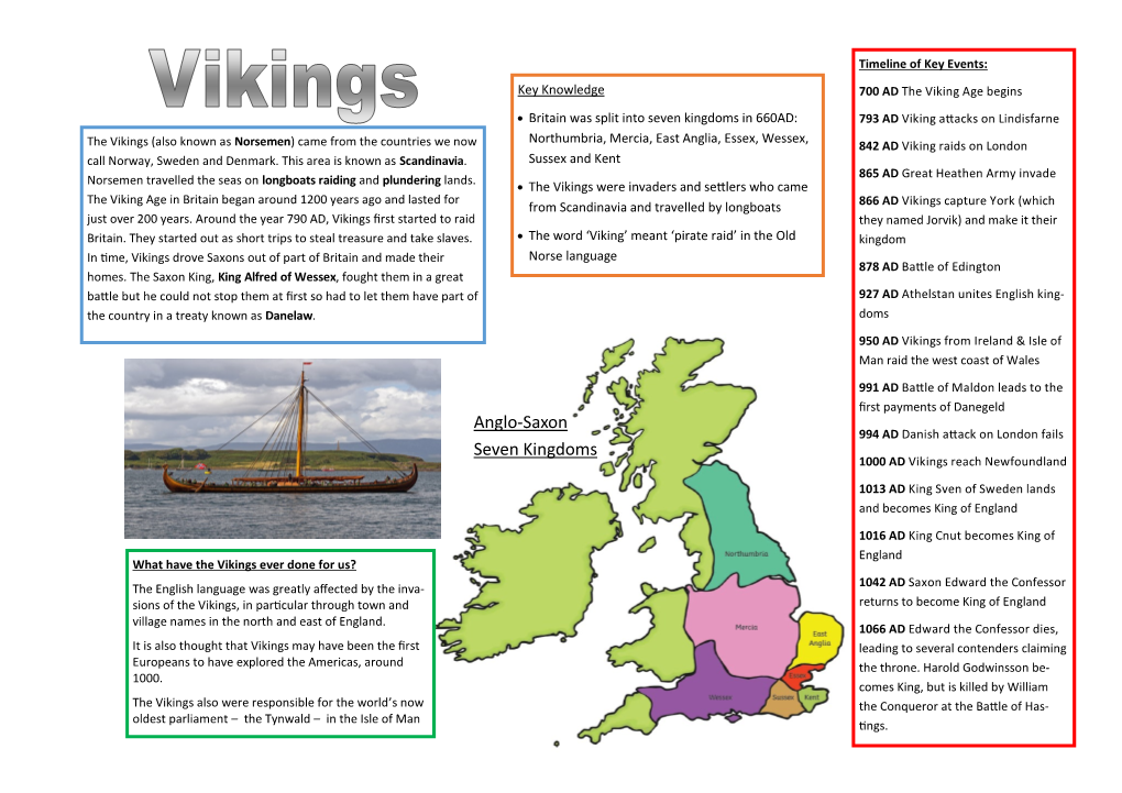 Anglo-Saxon Seven Kingdoms