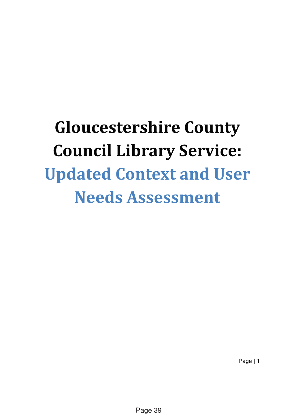 Gloucestershire County Council Library Service
