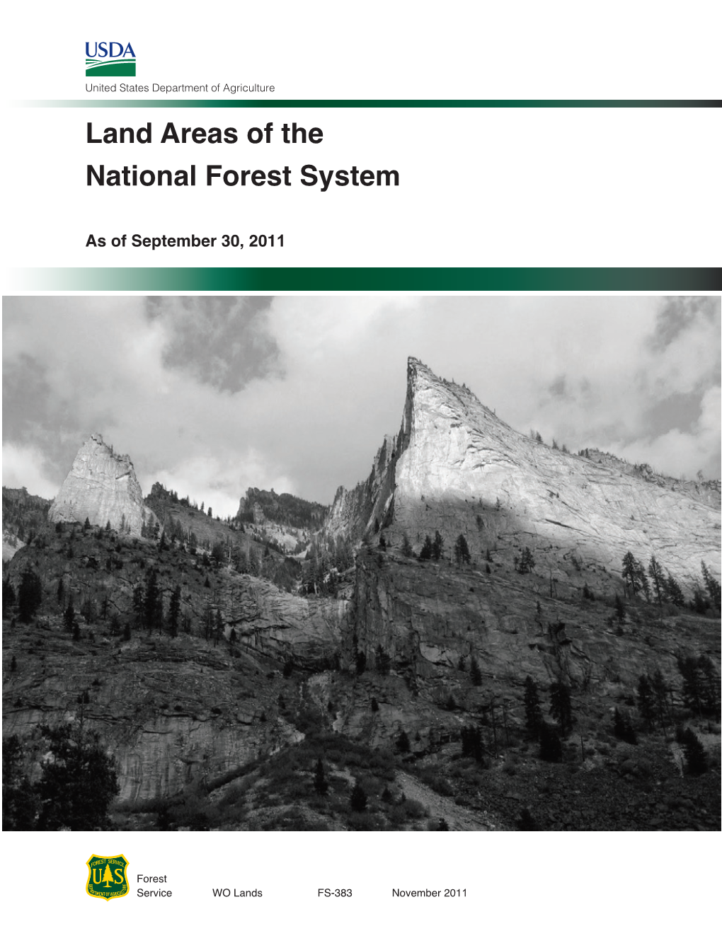 Land Areas of the National Forest System