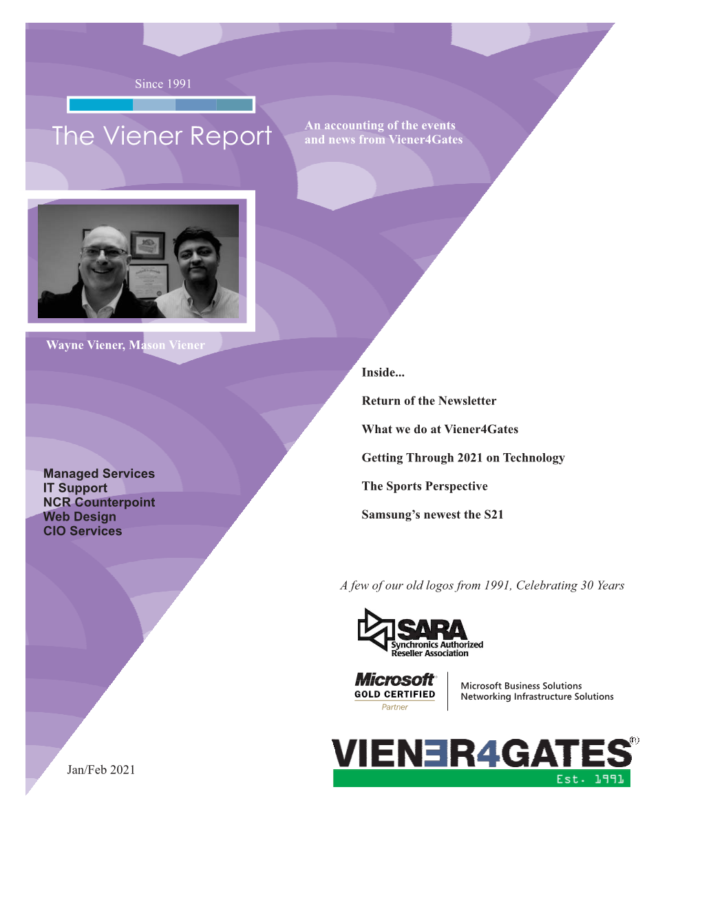 The Viener Report and News from Viener4gates