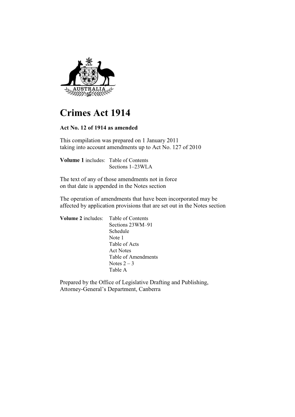 Crimes Act 1914