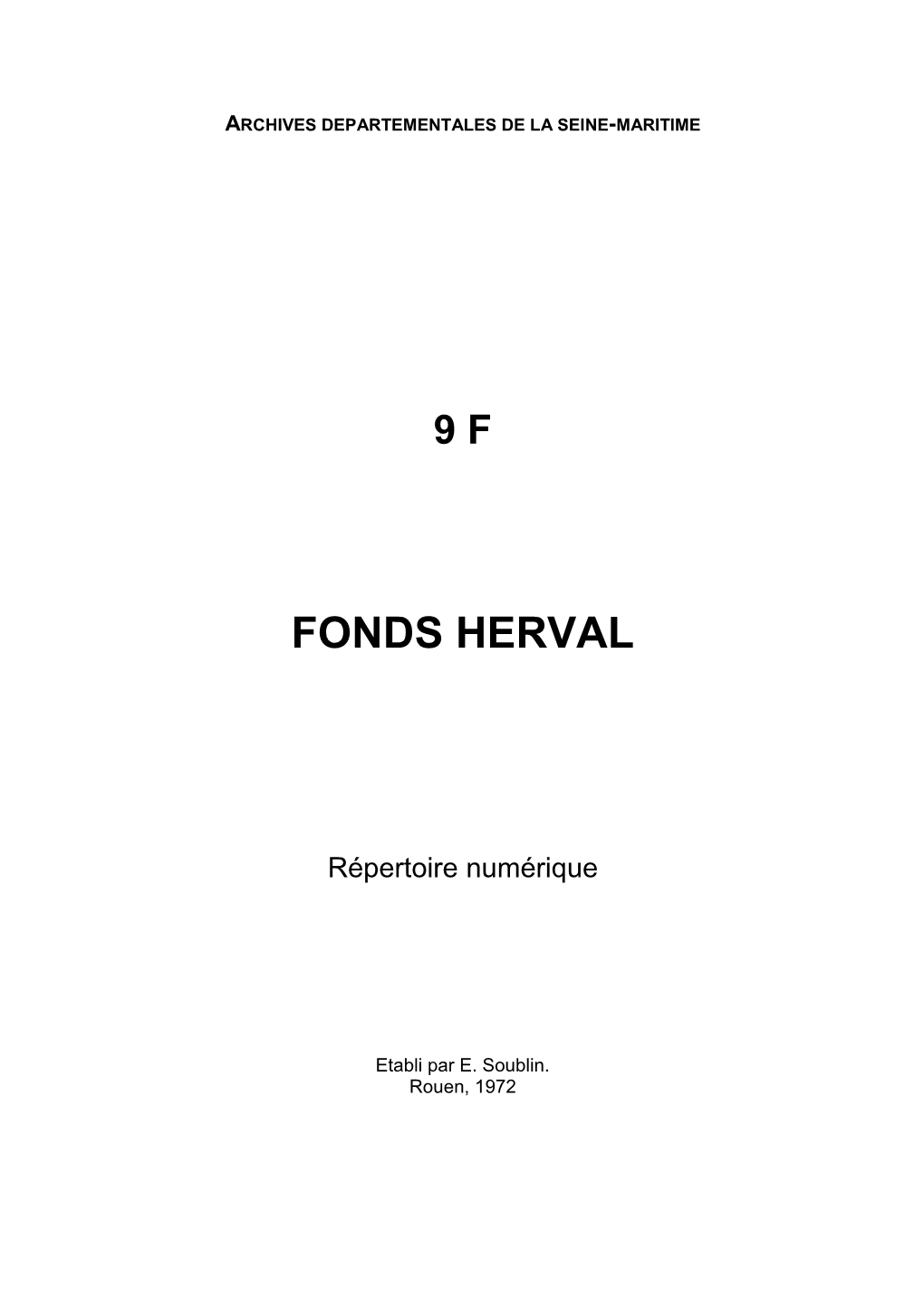 Fonds Herval