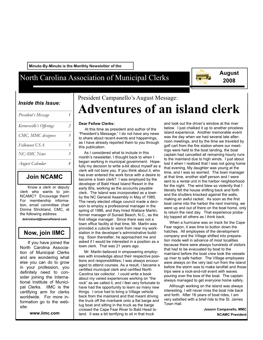 Adventures of an Island Clerk