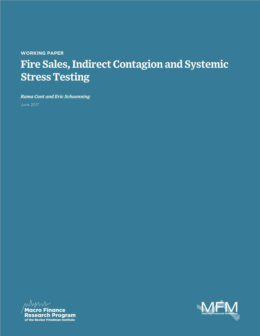 Fire Sales, Indirect Contagion and Systemic Stress Testing