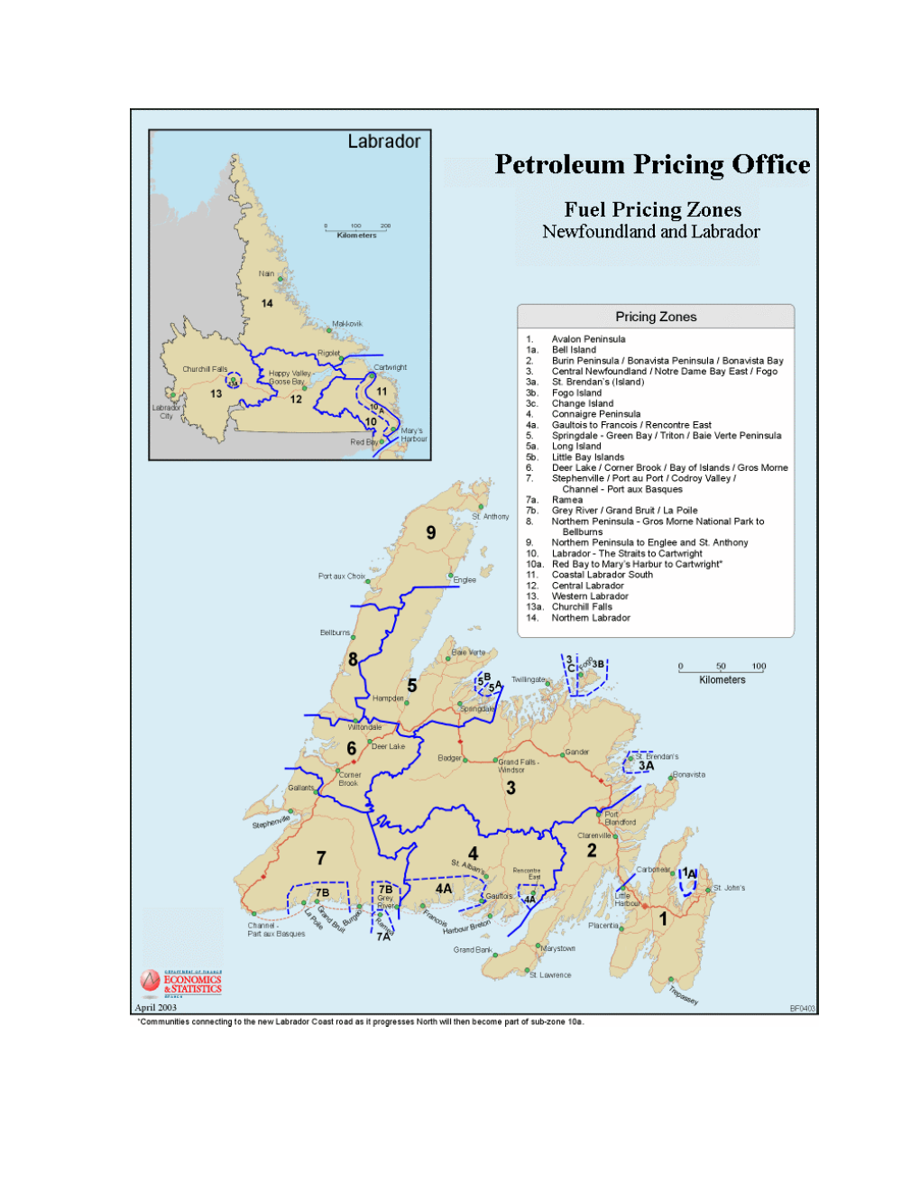 Appendix A: Existing Pricing Zones