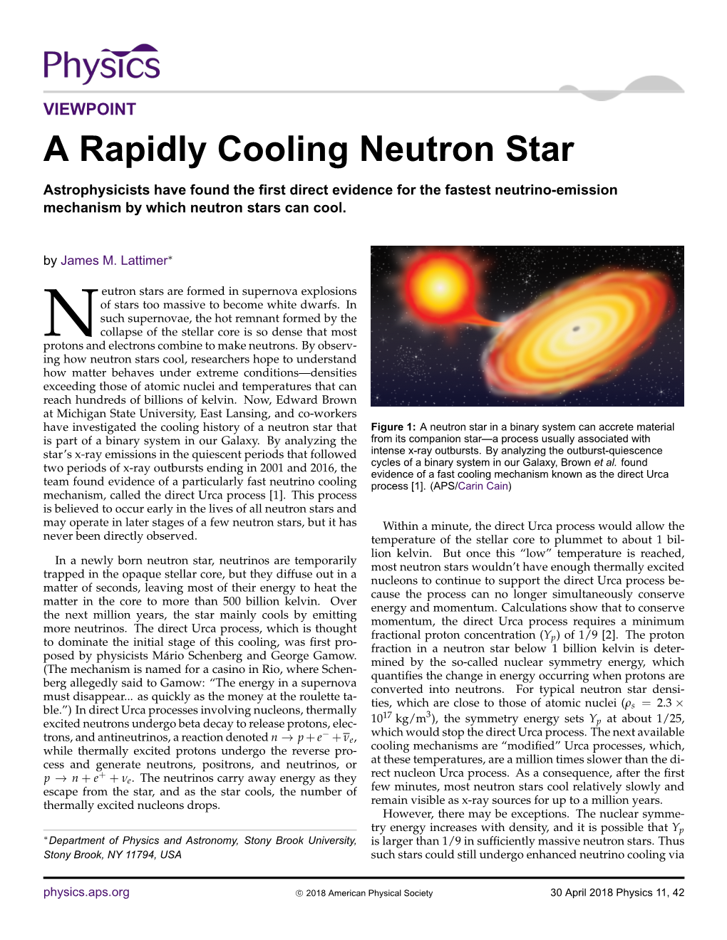 A Rapidly Cooling Neutron Star