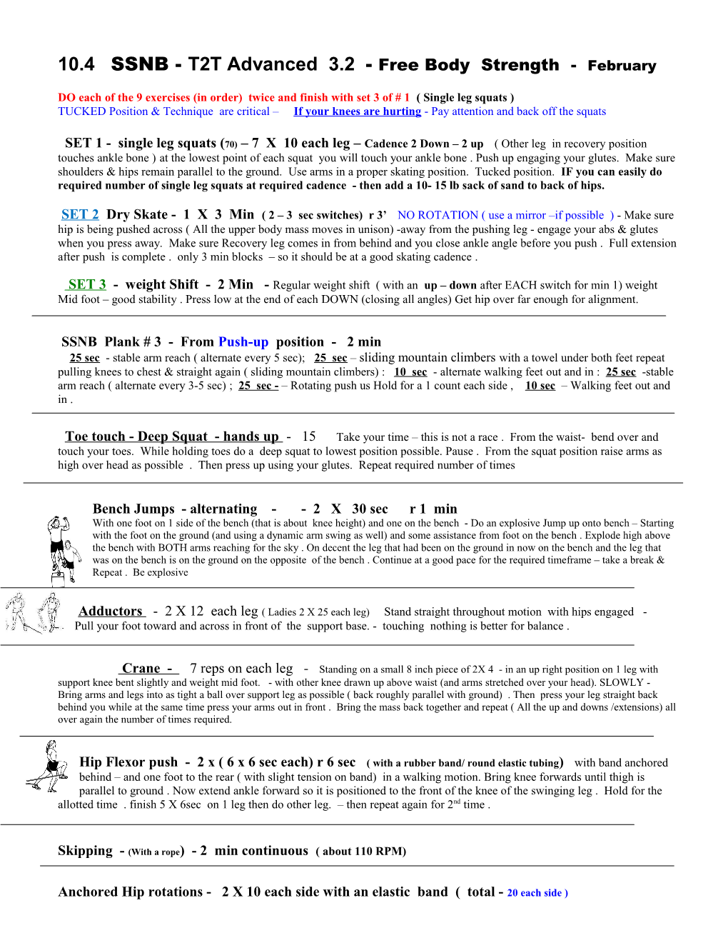 SSNB Free Body Weigh Session 2003 2004 Page 1 s1