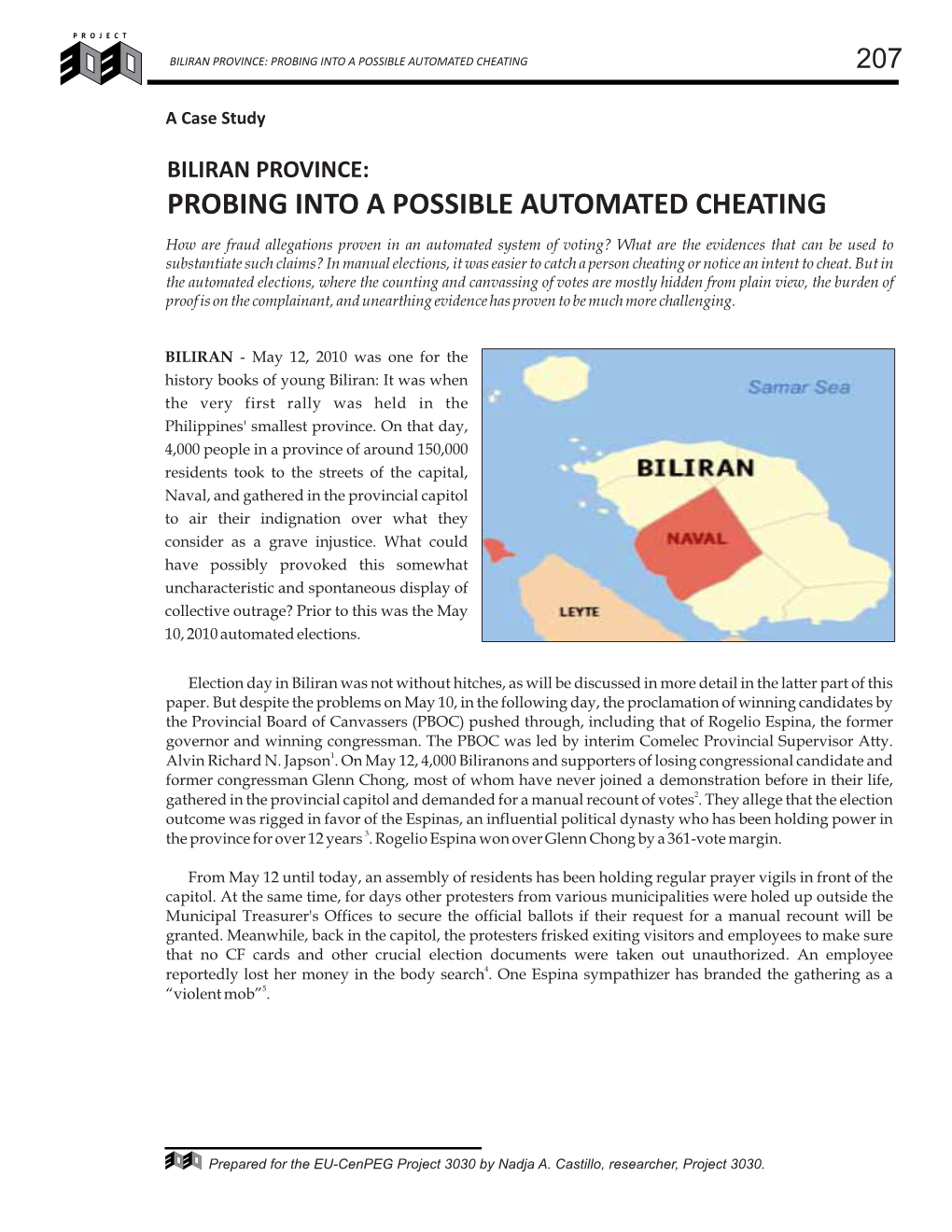 Biliran Province: Probing Into a Possible Automated Cheating 207
