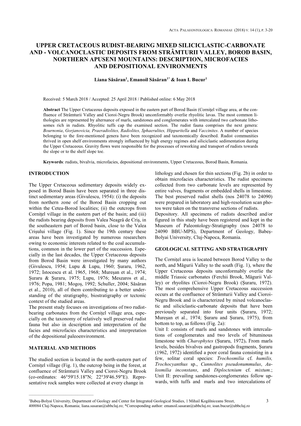 Upper Cretaceous Rudist-Bearing Mixed