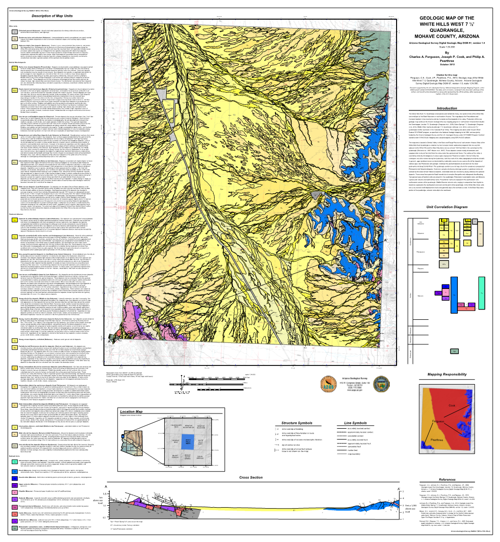 Geologic Map of the White Hills West 7 ½' Quadrangle, Mohave County