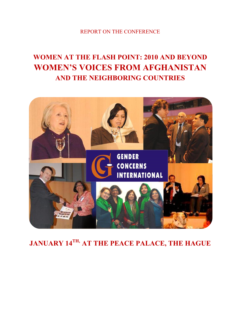 Women‟S Voices from Afghanistan and the Neighboring Countries