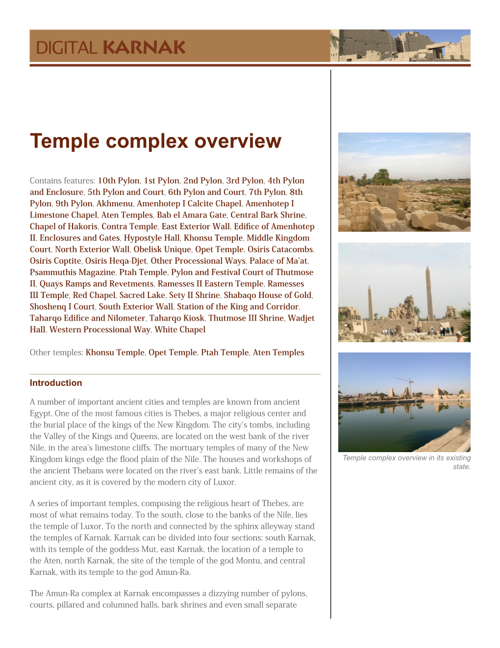 Temple Complex Overview